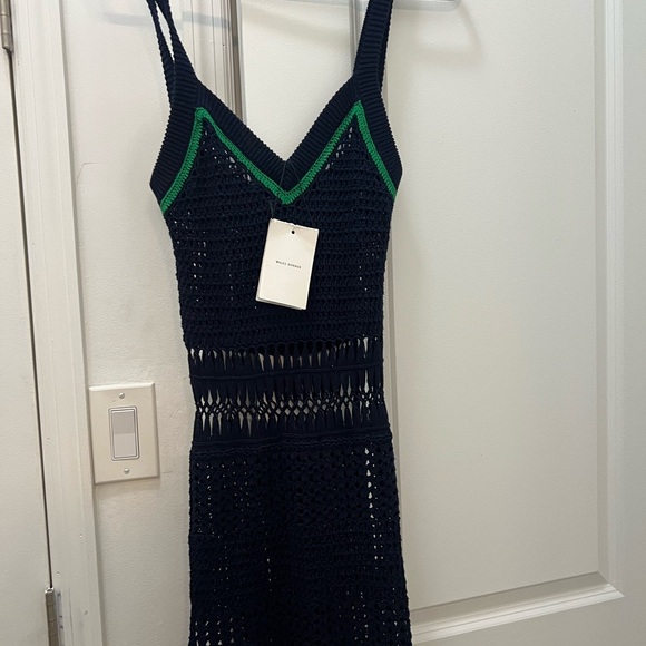 Wales Bonner White Knit Top with Green Accents - Picture 4 of 15